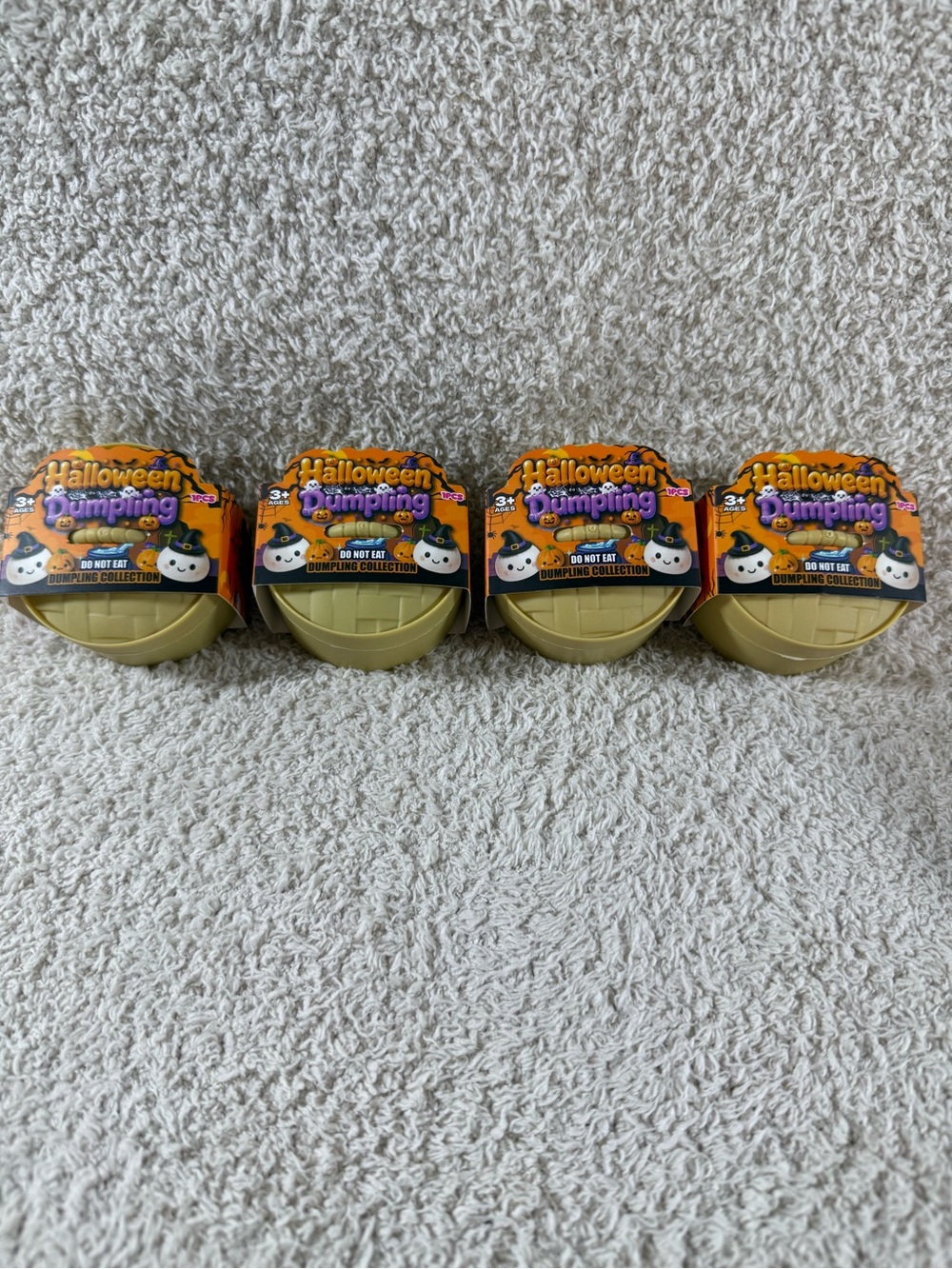Halloween Dumpling Squishy Toys Lot of 4 Mystery Sensory Fidget Toys NEW